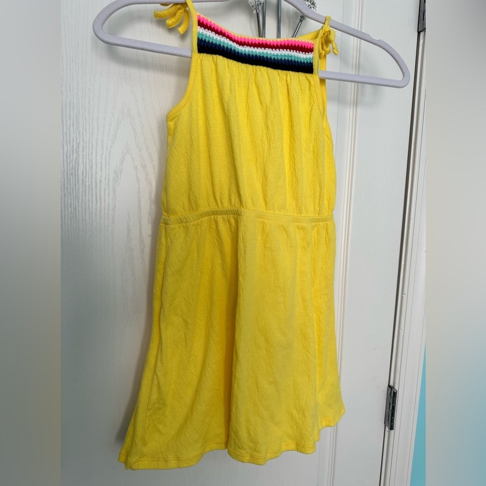 Epic Threads cotton gauze crochet yellow dress, size  , excellent condition
